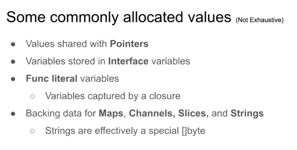 GopherCon SG 2019 "Understanding Allocations" 学习笔记